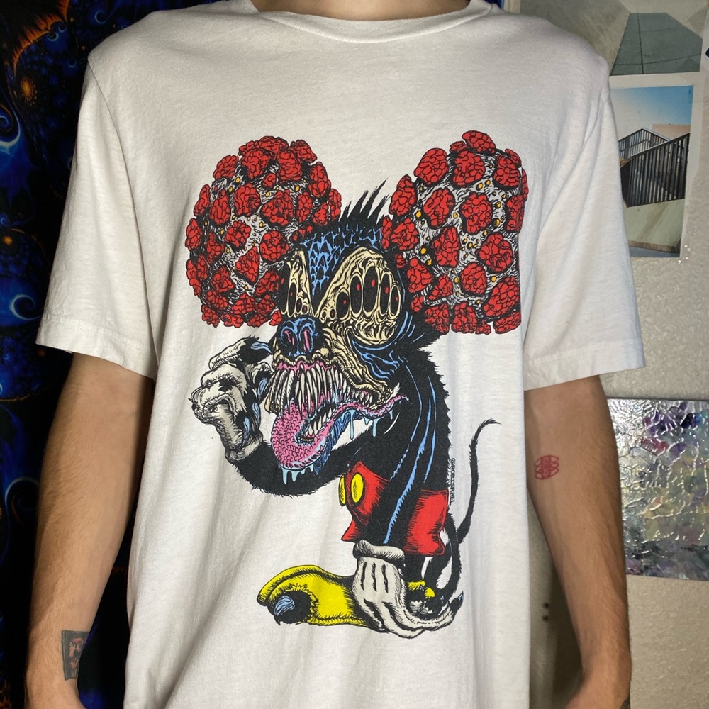Robisreal monster Mickey mouse t shirt